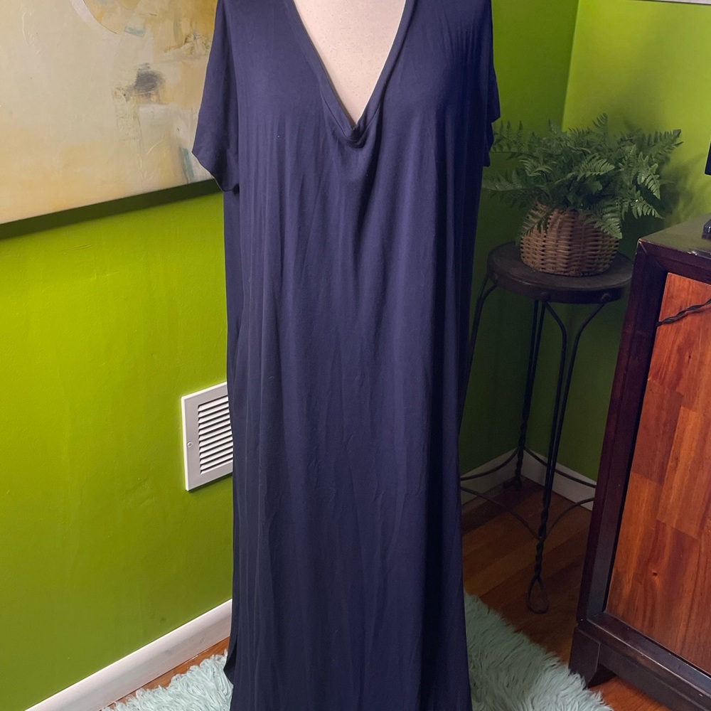 Navy blue maxi dress